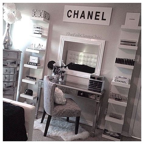 chanel vanity black and white|chanel vintage vanity.